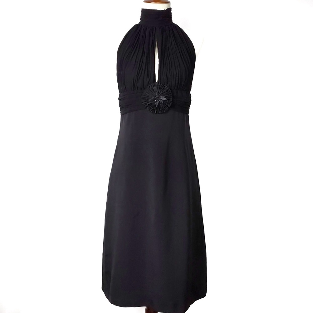 Escada Black Silk Sleeveless Dress Size 34 = Small